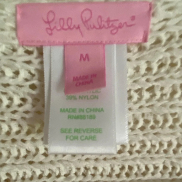 Lilly Pulitzer Sweaters Lilly Pulitzer Kingston Sweater Vest Resort White Sz M - Picture 5 of 10